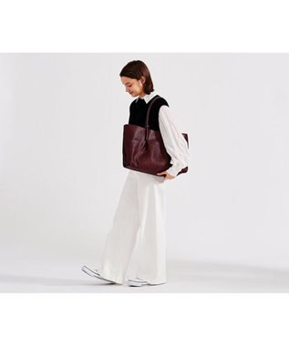 genten ペッレテッシル トートバッグ ダークブラウン