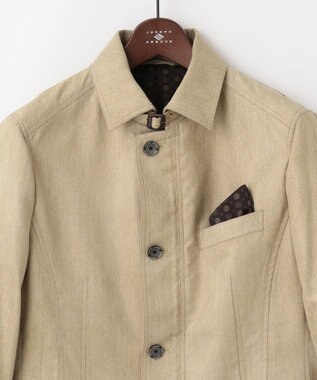 JOSEPH ABBOUD 【軽量/スウェードタッチ】ライトスウェードジャケット ベージュ系