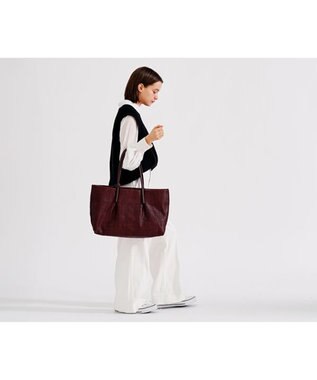 genten ペッレテッシル トートバッグ ダークブラウン