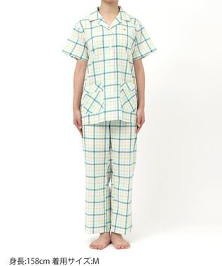 tsumori chisato SLEEP ツモリチサト パジャマ 4分袖 9分丈 綿混(本体) ローン素材 レディース UDT155 /ワコール メロン