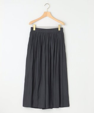 組曲 L 【新色追加】ギャザーライトデシン パンツ ブラック系