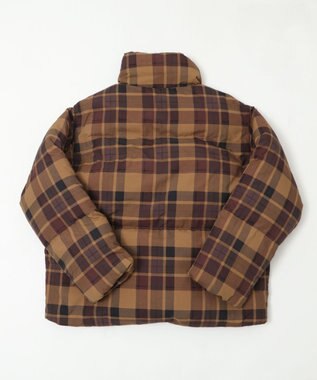 WEGO 【ユニセックス着用ITEM/MLサイズ展開】チェックパファーブルゾン ブラウンチェック1