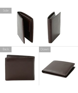 UNBILLION Otias バッファローレザー二つ折り財布 ダークブラウン