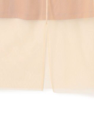 BEIGE， 【洗える】TAMARIX / ストレッチチュールIラインスカート Beige