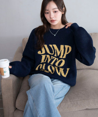 【2025年秋冬新作】フラッフィーグラフィックニットBIGプルオーバー