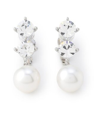 TOCCA TROIS BIJOUX＆PEARL EARRING イヤリング シルバー系