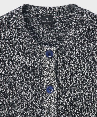 Paul Smith ブークレヤーン 半袖ニット カーディガン ブラック
