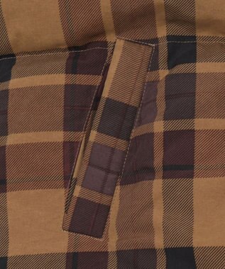 WEGO 【ユニセックス着用ITEM/MLサイズ展開】チェックパファーブルゾン ブラウンチェック1
