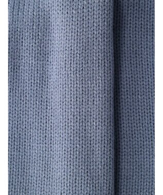 earth music&ecology アンチピリングリブハイネックチュニック Blue