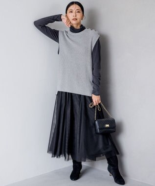 23区 キルティングチェーン ショルダー バッグ ブラック系