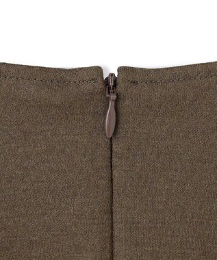 23区 【洗える】ウールミルドジャージー フォルム カットソー カーキ系