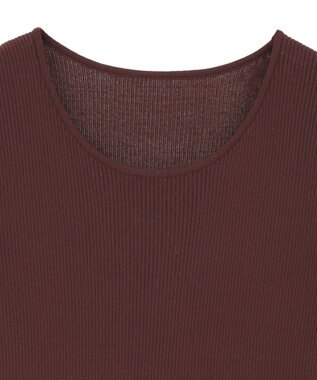 YECCA VECCA 5分袖リブニット Brown