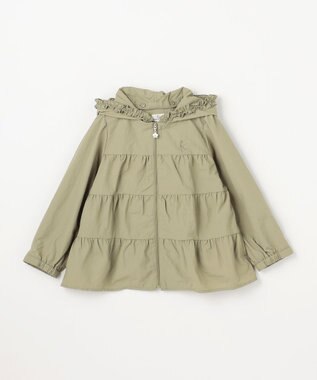 組曲 KIDS 【110-140㎝】 撥水ティアードマウンパ カーキ
