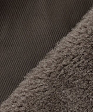 23区 S 【CanCam11月号掲載】ECOPELテディボア ダブルフロント アウター グレー系