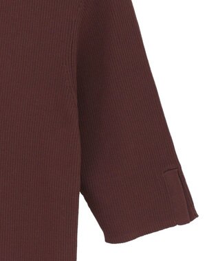 YECCA VECCA 5分袖リブニット Brown
