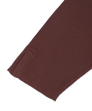 YECCA VECCA 5分袖リブニット Brown