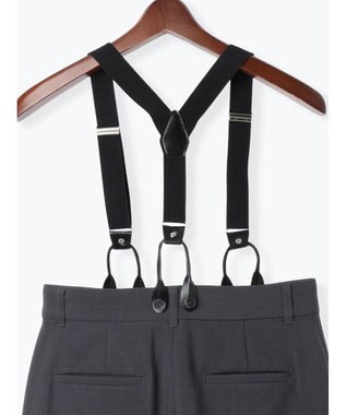 Te chichi サスペンダータイトスカート グレー