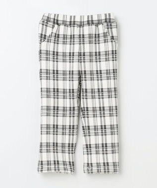  【80-100㎝】シャギーチェック パンツ
