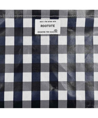 ROOTOTE 1030【ラミネート加工】SN.デリ.ラミネート-Q 04：チェック・ネイビー