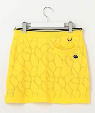 PW CIRCULUS 【WOMEN】ジラフメッシュ スカート ゴルフウェア レディース イエロー系