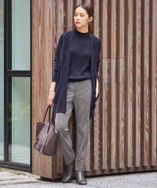 J.PRESS LADIES 【洗える】KNIT BASIC ニット ネイビー系