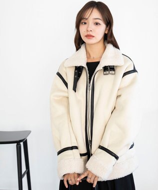 WEGO 【25年秋冬新作/ユニセックス着用ITEM/MLサイズ展開】B－3ジャケット ライトベージュ