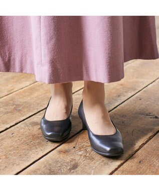 ing <ing>スクエアトゥパンプス ブラック