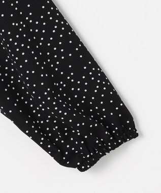 Feroux ウエストシャーリングラッフル ワンピース ブラック系1