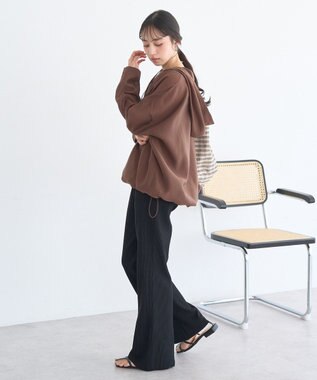 earth music&ecology アノラックフーディ Brown