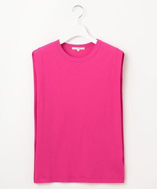 23区 S 【SLOW/一部店舗限定】シアーツイストシングルジャージー ノースリーブ カットソー ローズ系