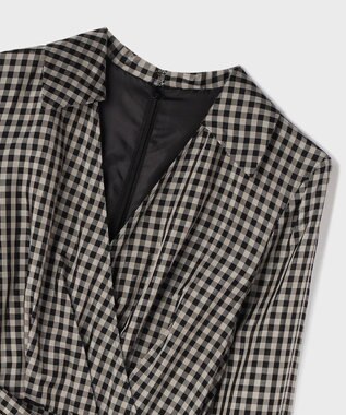 GRACE CONTINENTAL カシュクールバルーンワンピース チャコール