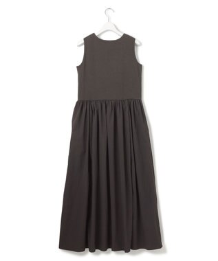 23区 【Oggi8月号掲載/洗える】ニットレイヤード ワンピース ダークブラウン系