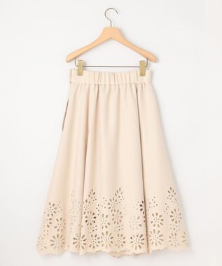 組曲 L ウォームレース スカート ベージュ系