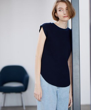 BEIGE， COSMOS / フレンチスリーブトップス Navy