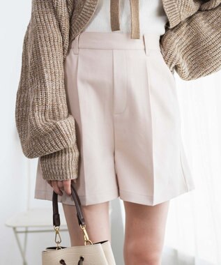 WEGO タックショートパンツ ホワイトアイボリー