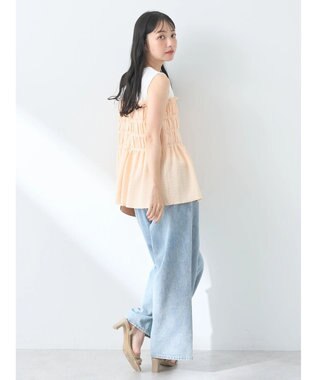 earth music&ecology ドッキングシャーリングプルオーバー Yellow