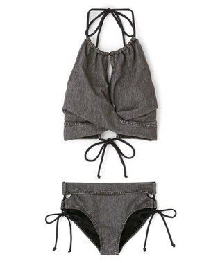 San-ai Resort（三愛水着楽園） ハイネックノンワイヤービキニ　9M　【San-ai Resort（サンアイリゾート）】 ブラック