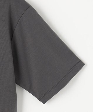 自由区 L 【接触冷感・UVカット・洗える】ベビーフリル Tシャツ スレート