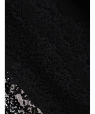 earth music&ecology レースドッキングプルオーバー Black