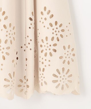 組曲 L ウォームレース スカート ベージュ系