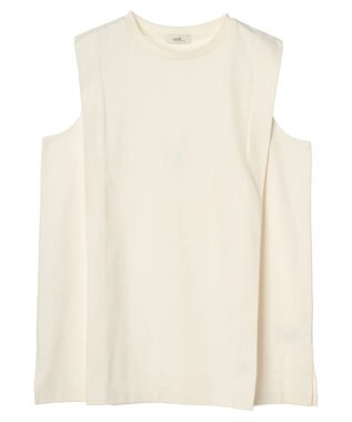 earth music&ecology ボクシーノースリーブチュニック Off White