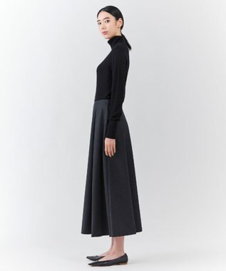 23区 【エステータ】CANONICO カバートクロス スカート チャコールグレー