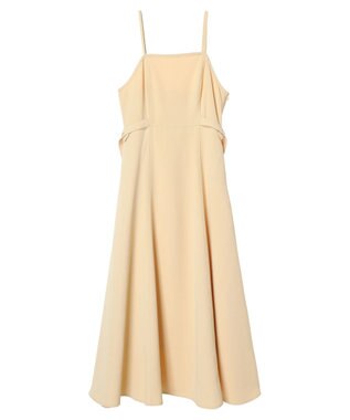 earth music&ecology サイドベルトフレアワンピース Yellow