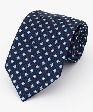 J.PRESS MEN 【VINTAGE JACQUARD COLLECTION】小紋柄 ネクタイ ネイビー系8
