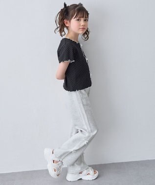 ANY KIDS 【洗濯機可能/速乾】ドライタッチ トラックパンツ グレー