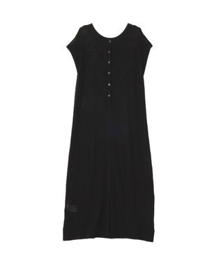 Green Parks 前後２ＷＡＹレイヤーニットワンピース Black