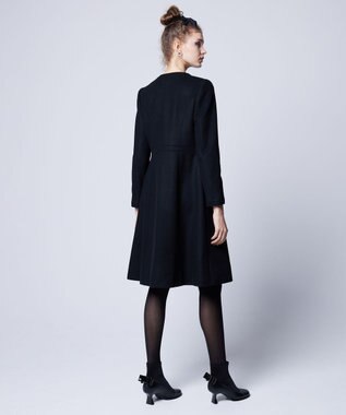 TOCCA 【WEB限定カラー有り】【消臭】MILKY PUFF リボンウールコート [WEB限定]ブラック系