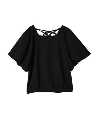 earth music&ecology バルーンスリーブプルオーバー Black