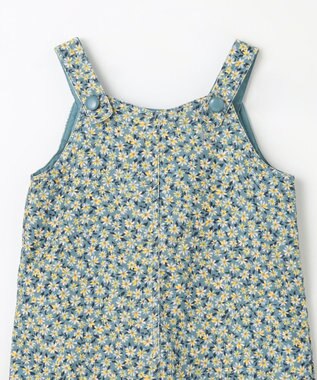 組曲 KIDS 【100㎝】モノトーンフラワーコーデュロイ ワンピース ブルー系5