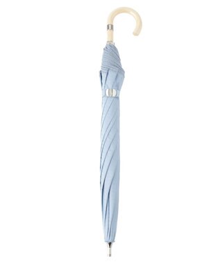 MOONBAT 【軽量】POLO RALPH LAUREN 晴雨兼用日傘 長傘 ジャガード×レース／遮光 遮熱 UV サックスブルー